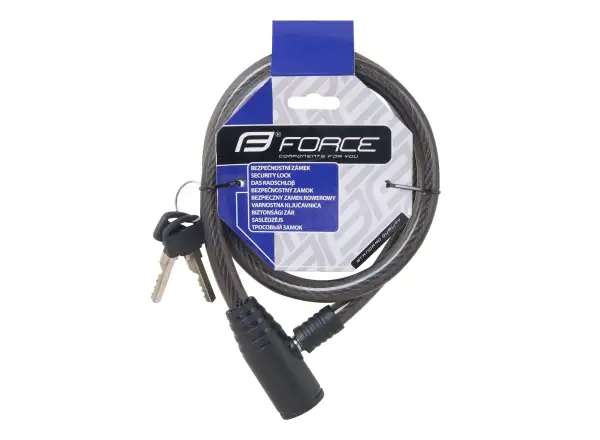 FORCE Spiralschloss 80cm/12mm schwarz