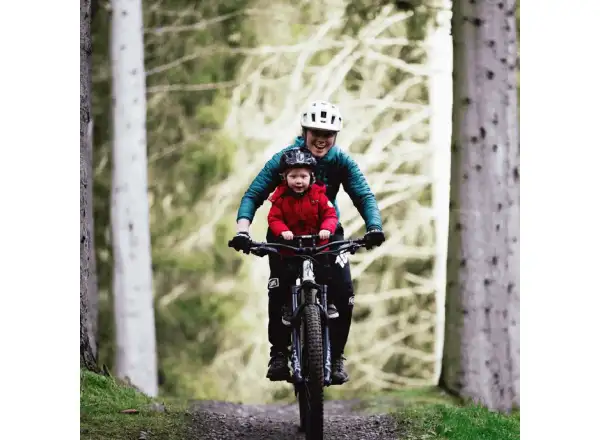Kids Ride Shotgun MTB Sitz und Lenker am Rahmen schwarz