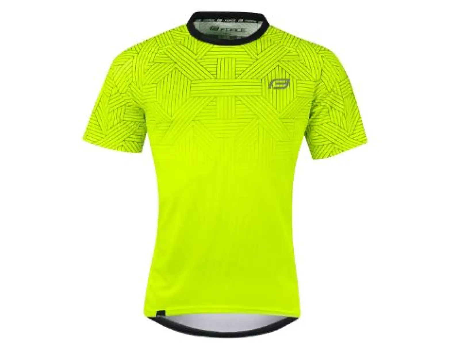 Force City Herrentrikot Kurzarm Fluoreszierend/Schwarz