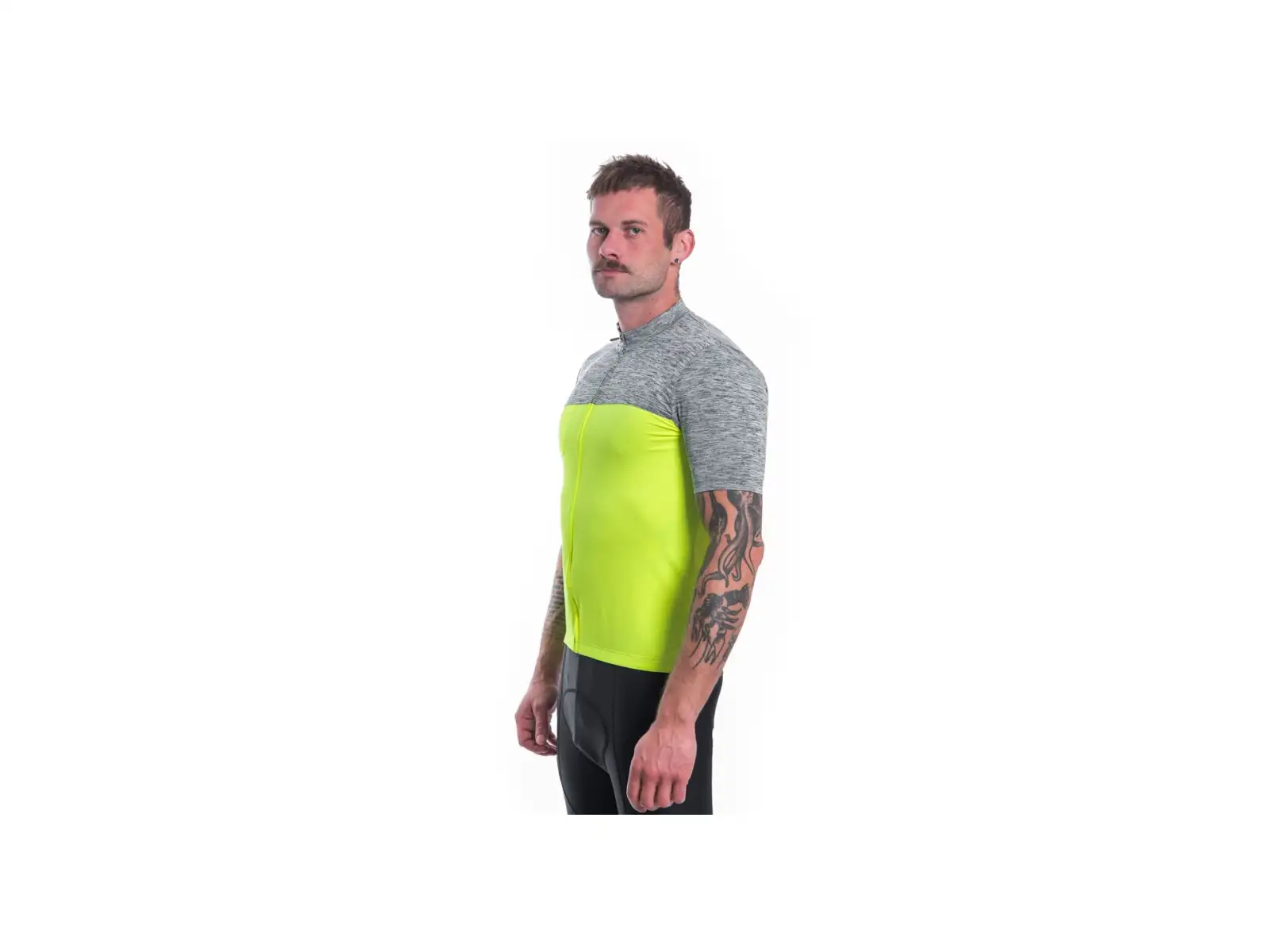 Sensor Cyklo Motion Herren-Trikot kurzarm Neon Yellow/grau