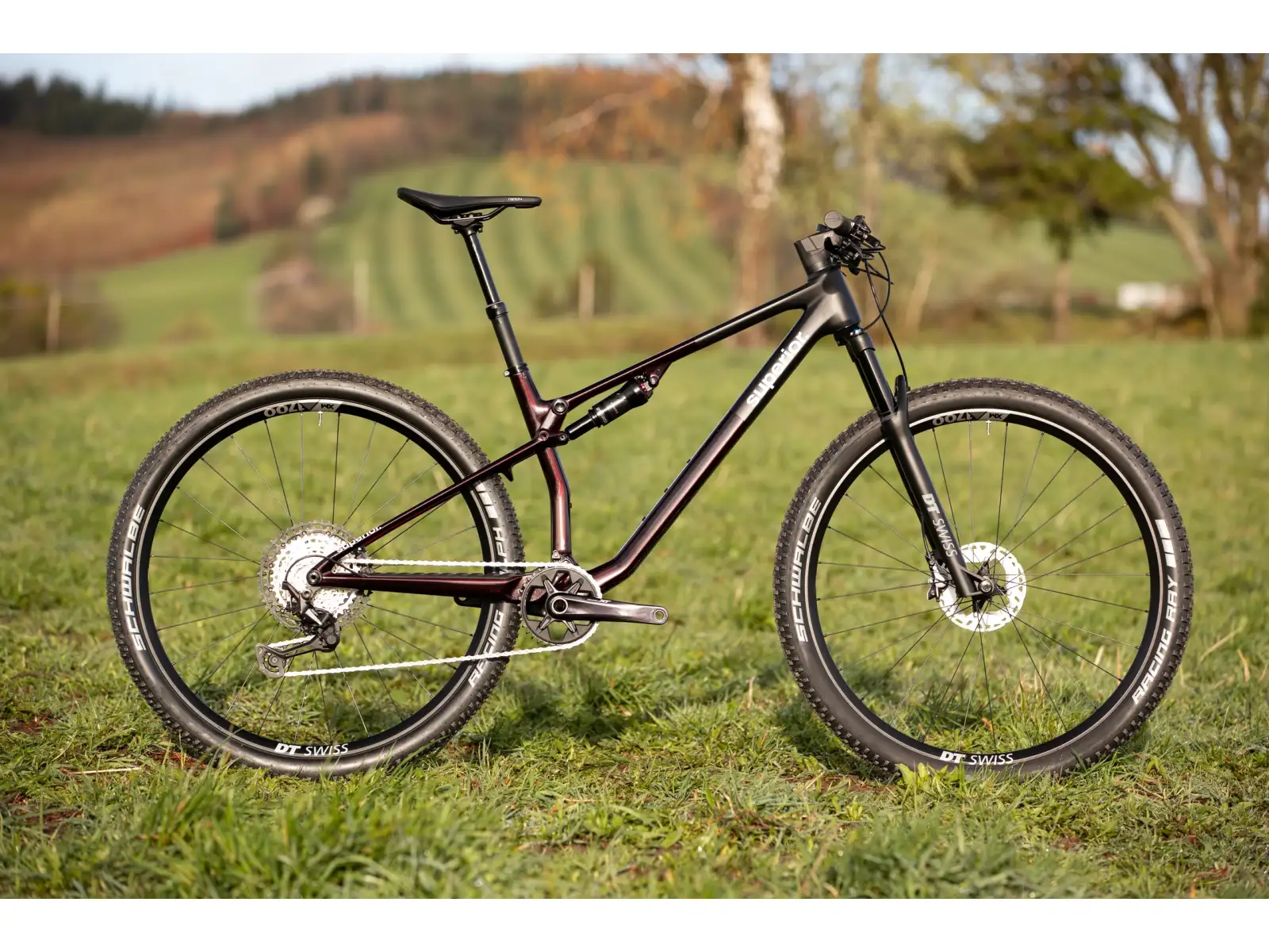 Superior XF 9.5 Team Mountainbike in Gloss Rot Carbon/Schwarz