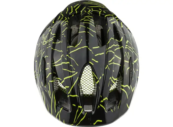 Alpina Pico Kinderhelm Black-Neon Yellow Gloss