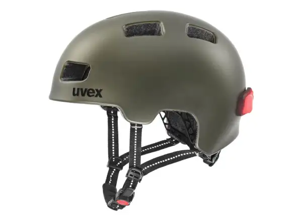 Uvex City 4 Helm Green Smoke Mat Größe 55-58 cm