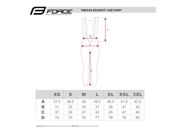 Force Spring Damen Leggings mit Latz und Polsterung Schwarz