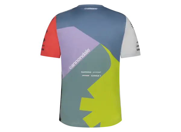Cannondale CFR Replica Herren MTB-Trikot Kurze Ärmel Blau/Gelb