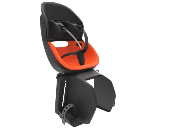 Prodigee Icon Kindersitz hinten am Träger schwarz/orange