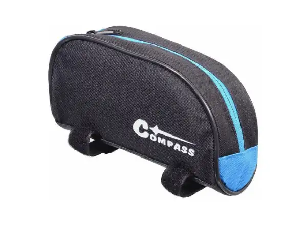 Compass Fahrradtasche für den Oberrohr in Schwarz/Blau.