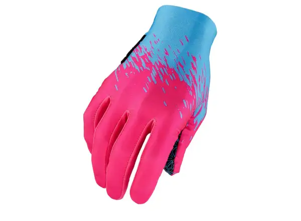 Supacaz SupaG lange Handschuhe Neon Blau/Neon Pink