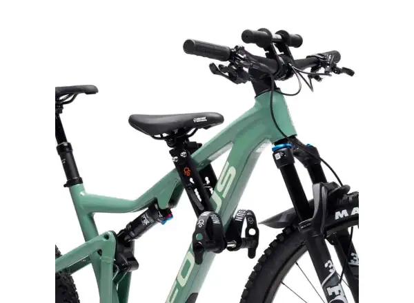 Kids Ride Shotgun MTB Sitz und Lenker am Rahmen schwarz