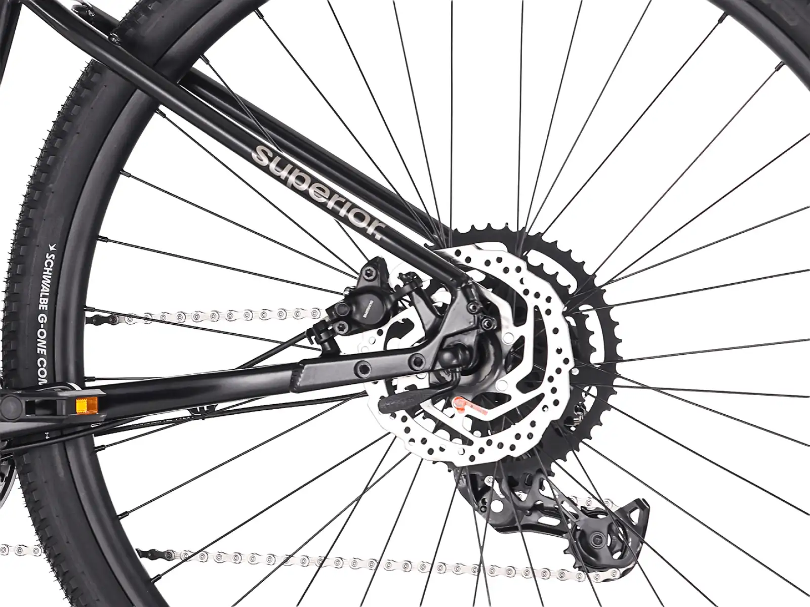 Superior Blox 6.4 Stadtfahrrad mattschwarz