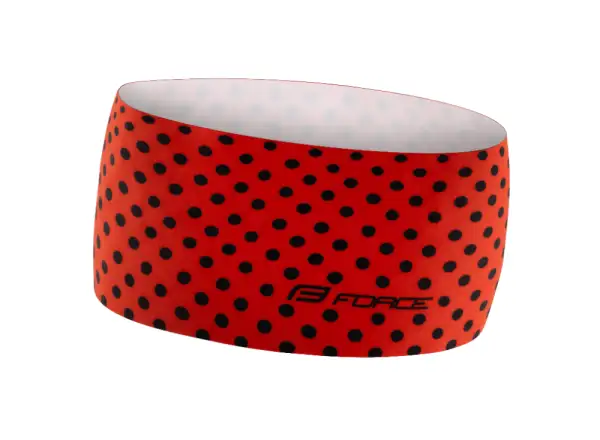 Force Stirnband Punkte rot