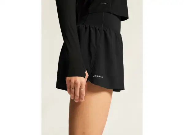 Craft Hypervent Wide Damen-Laufshorts schwarz