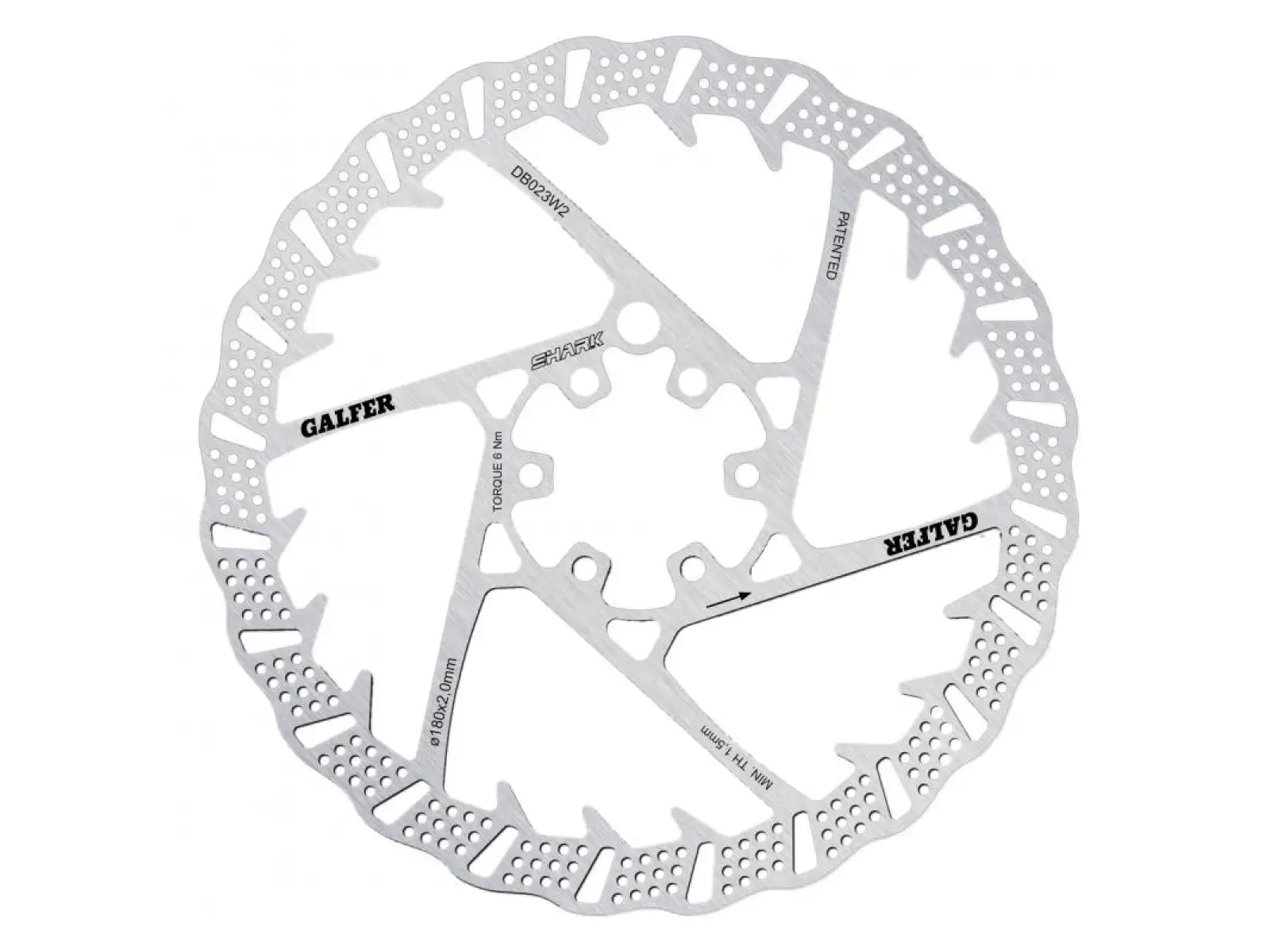 Galfer Shark Bremsscheibe 180 mm x 2,0 mm