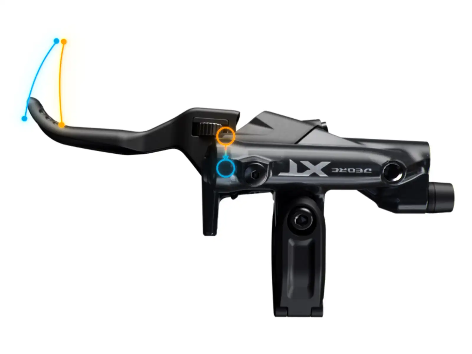 Shimano Deore XT BR-M8220+BL-M8200 Scheibenbremse hinten Beläge metallisch mit Kühlkörper
