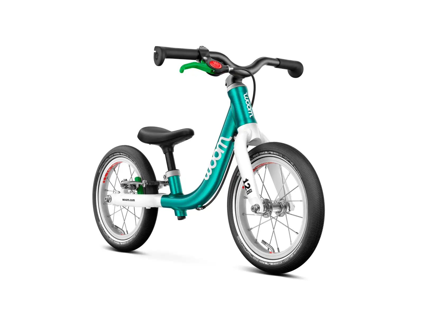 Woom GO 1 Metallic Turquoise 12 Kinderlaufrad