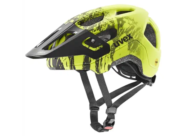 Uvex React Jr. MIPS MTB Kinderhelm Lime/Black Matt