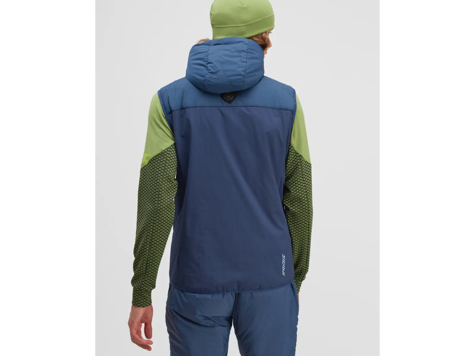 Silvini Polaro Herren-Skitourenweste Navy/Lime