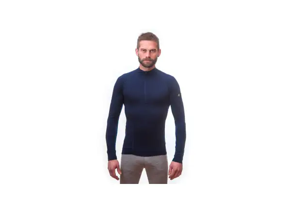 Sensor Merino Active Herren Langarmshirt Deep Blue