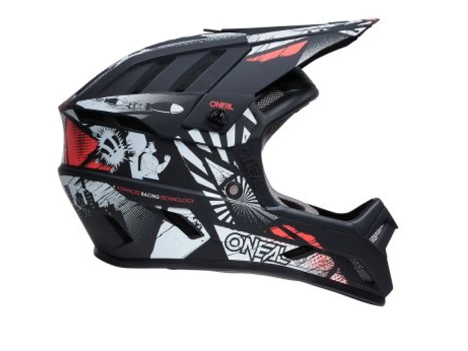 O´Neal Backflip BOOM Helm schwarz/weiß Größe M