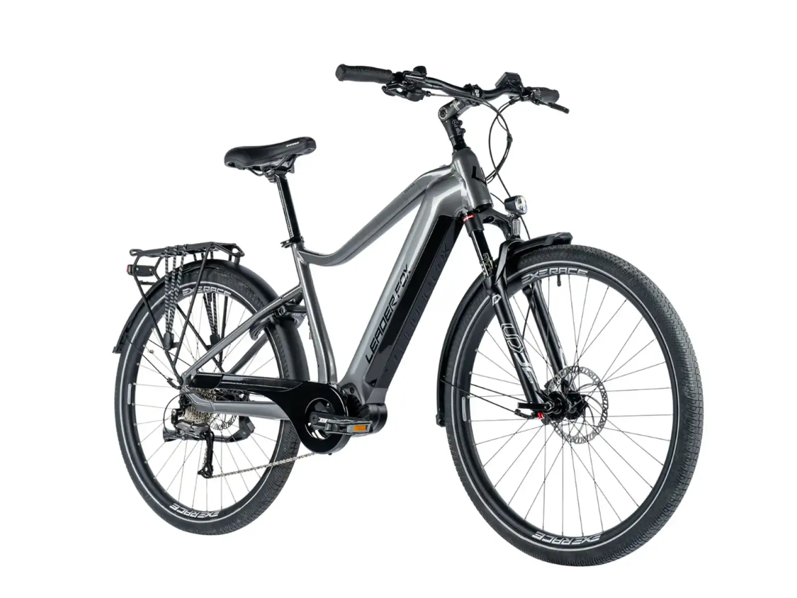 Leader Fox Denver 28 Herren Trekking E-Bike schwarz