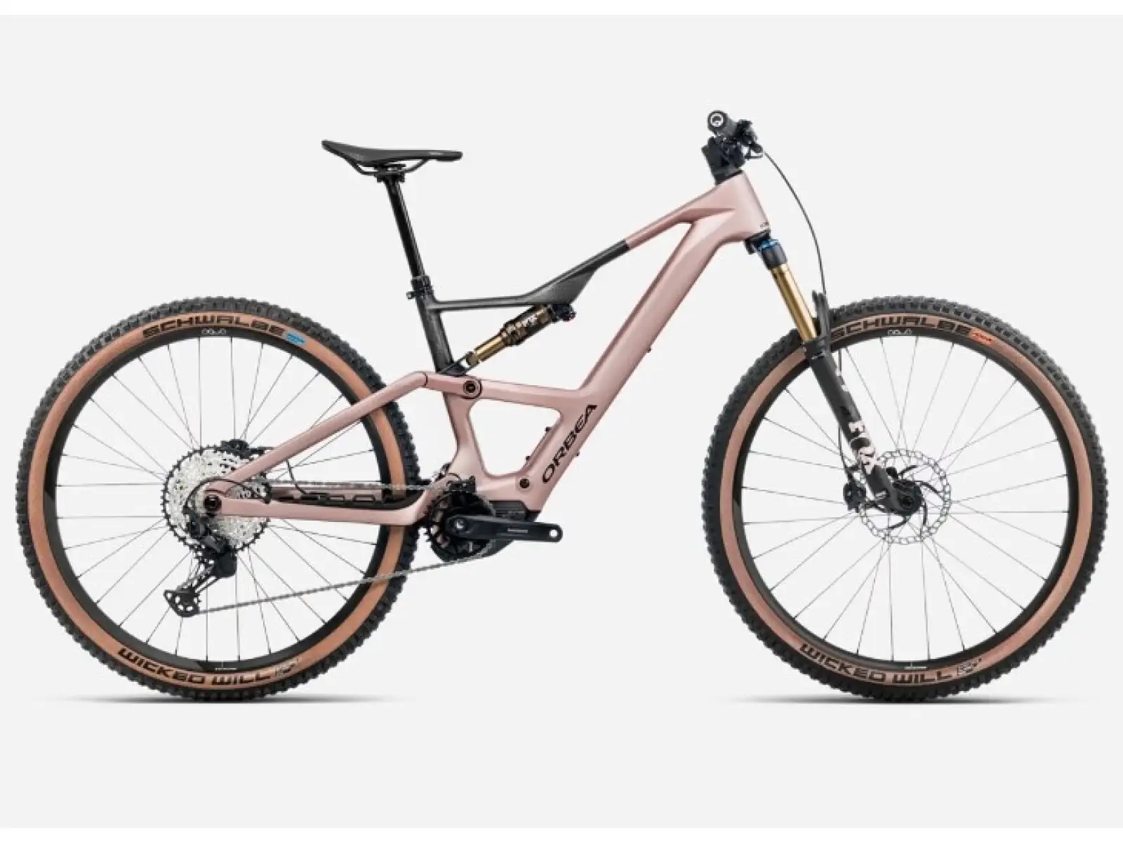 Orbea RISE SL M10 vollgefedertes leichtes E-Bike schwarz-rosa