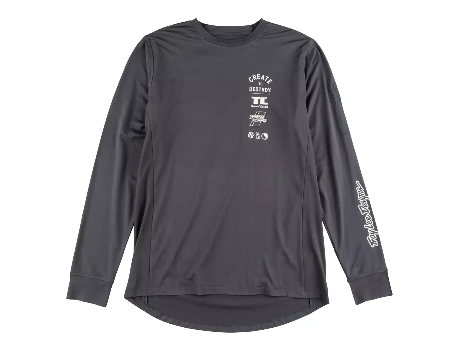Troy Lee Designs Ruckus Ride Tee Herren Langarmshirt Destroy Carbon