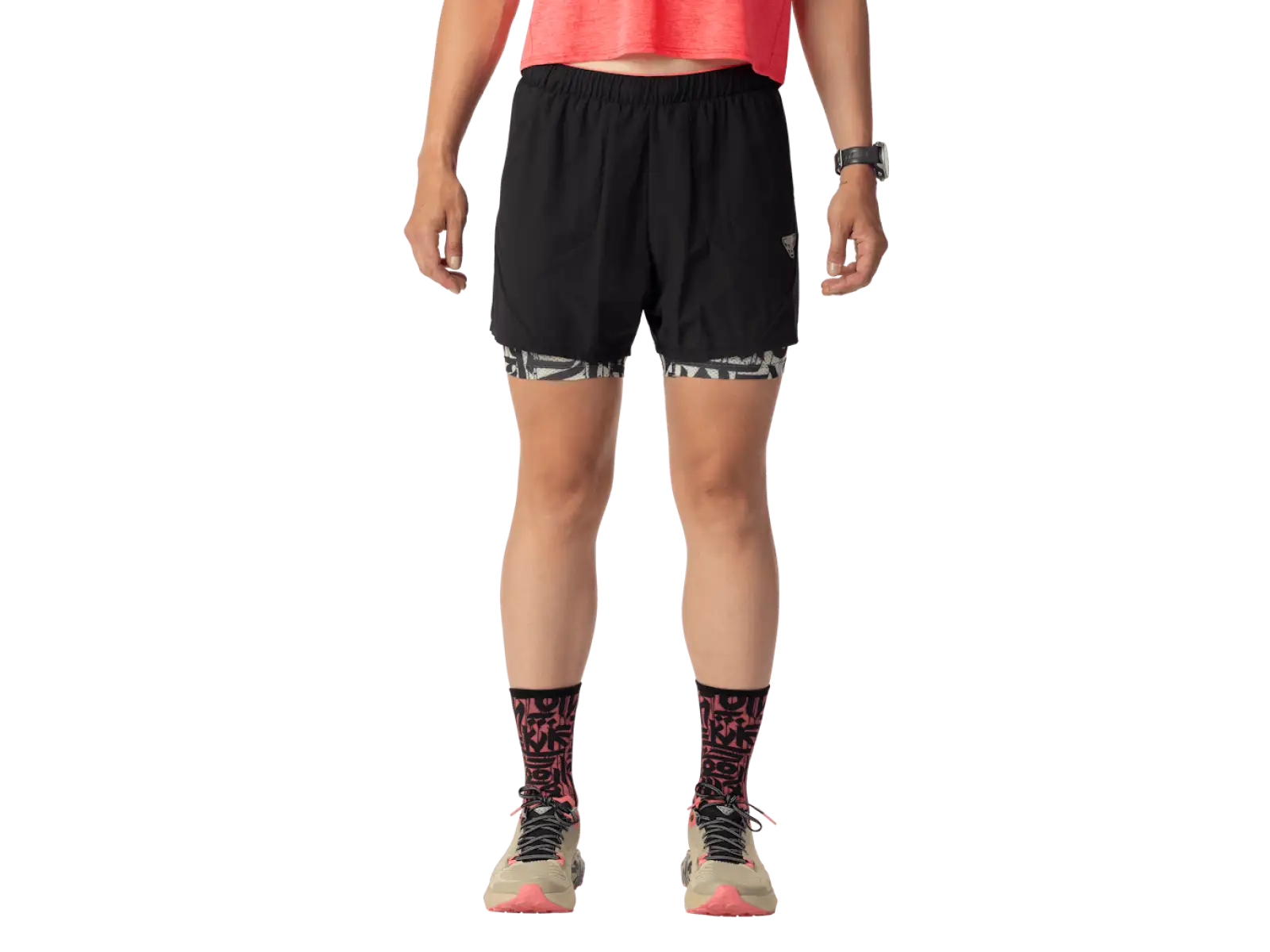 Dynafit Trail 2v1 Damen Laufshorts Black Out/Overcast