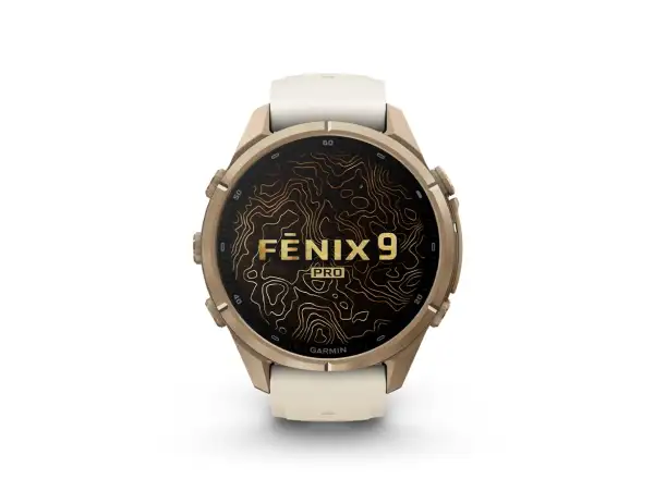 Garmin fenix 9 Pro inReach 43 mm Smartwatch Autumn gold titanium/Cream/french gray