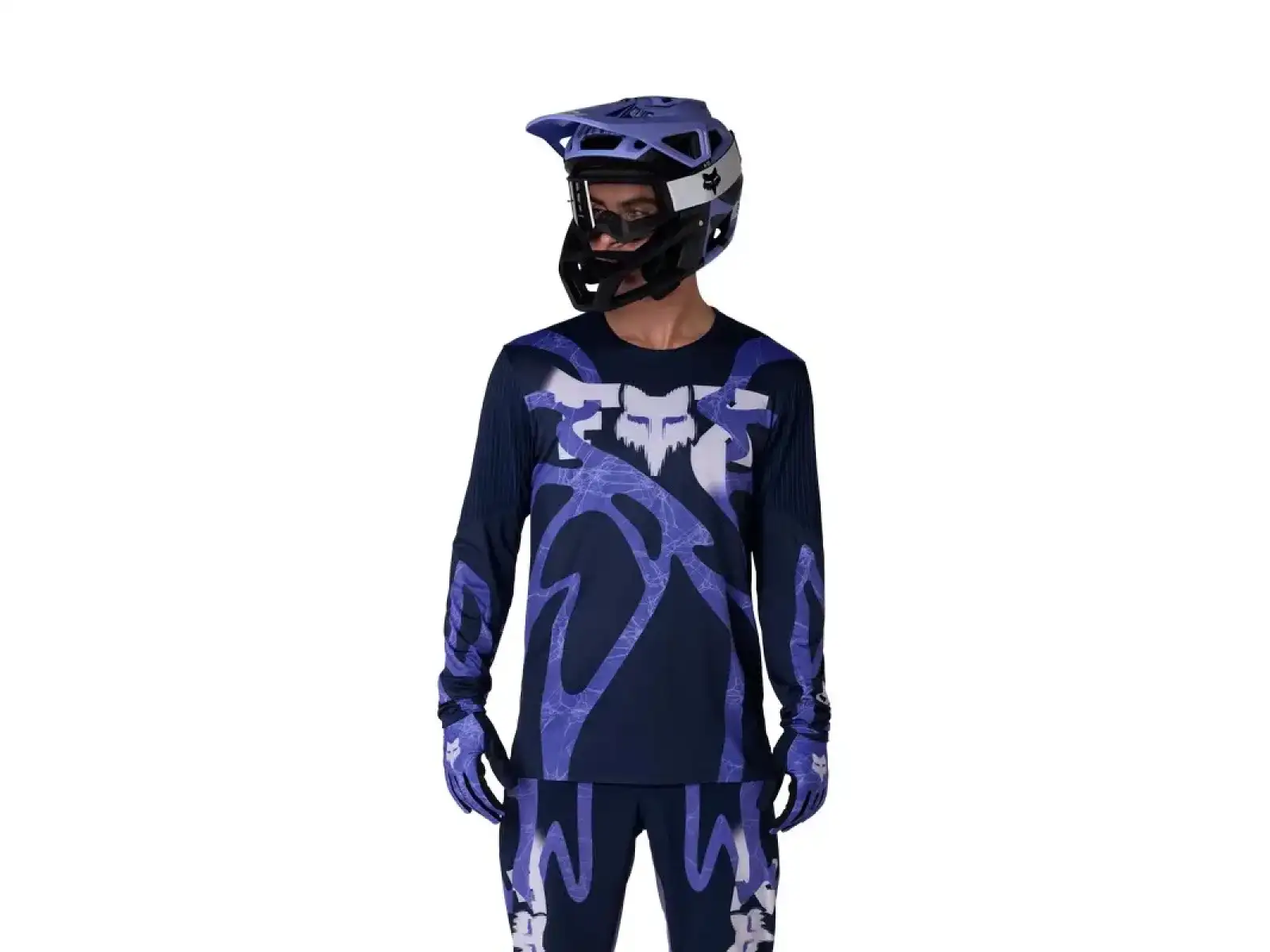 Fox Flexair Herren-Trikot Langarm Diffuse Special Edition Blueberry