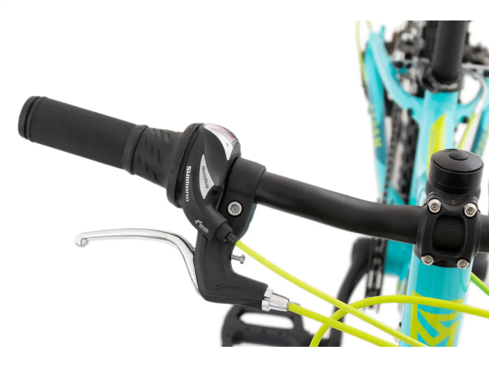Rock Machine Storm 20 VB Kinderfahrrad Gloss Neon Cyan/Yellow/Petrol
