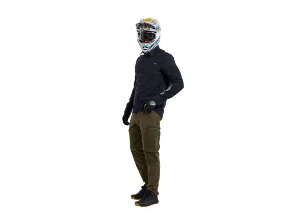 Troy Lee Designs Grind Flannel Herrenhemd Plaid Carbon
