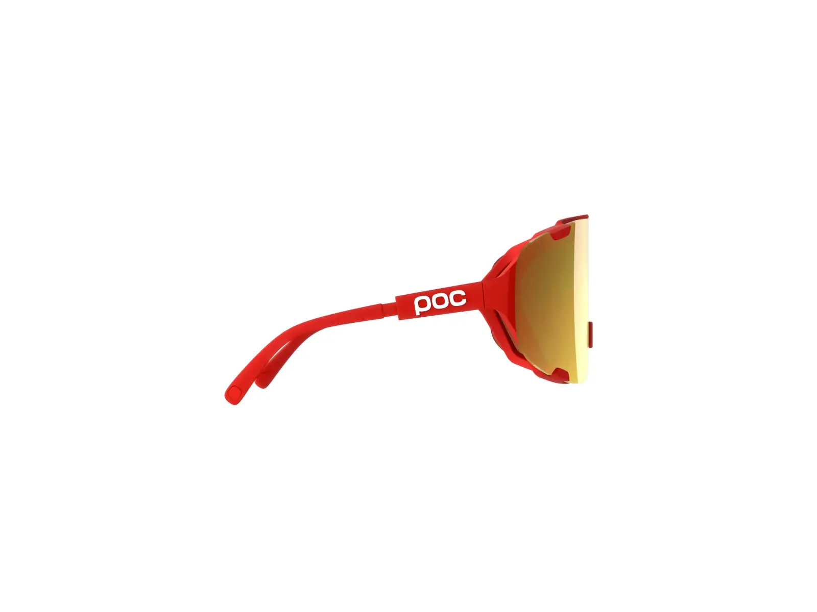 POC Devour + Sonnenbrille Prismane Red/Clarity Road/Partly Sunny Gold