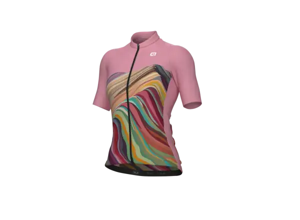 Alé PR-E Rainbow Damen Radtrikot Kurzarm Pink