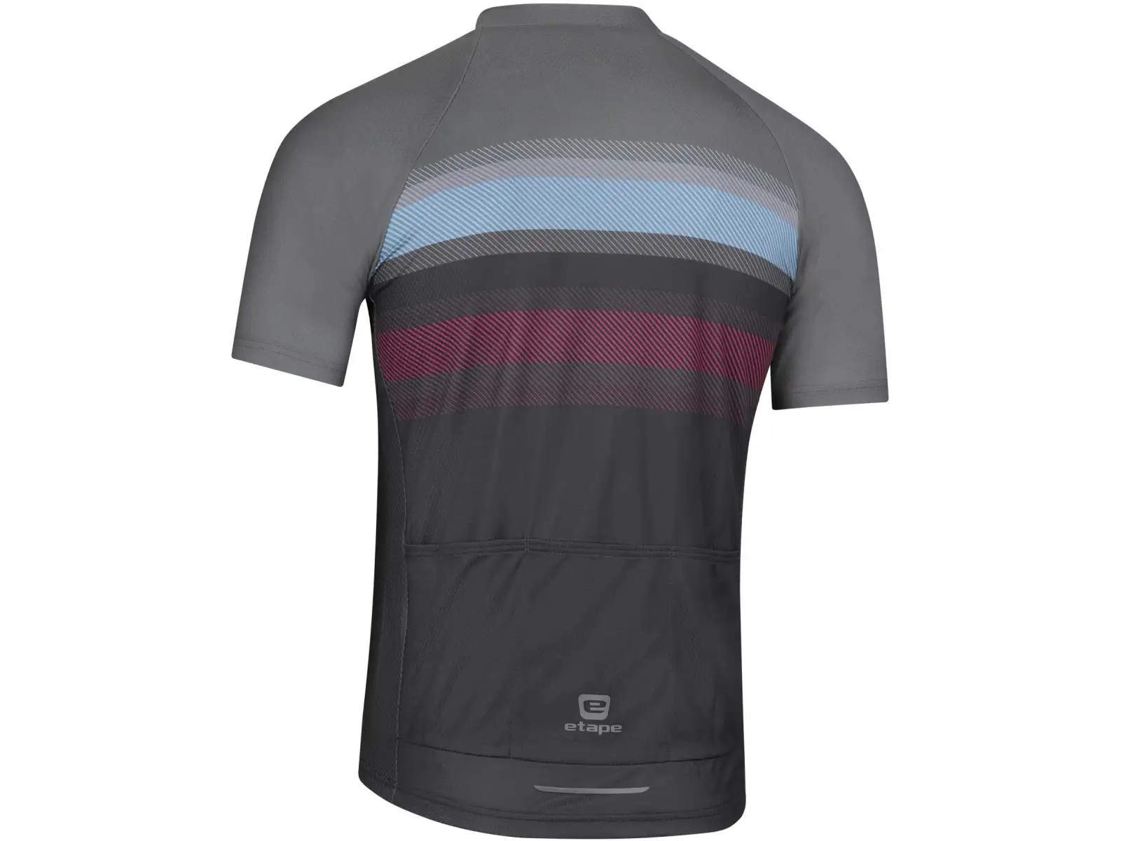 Etape Leader Herren-Trikot kurzarm grau/anthrazit