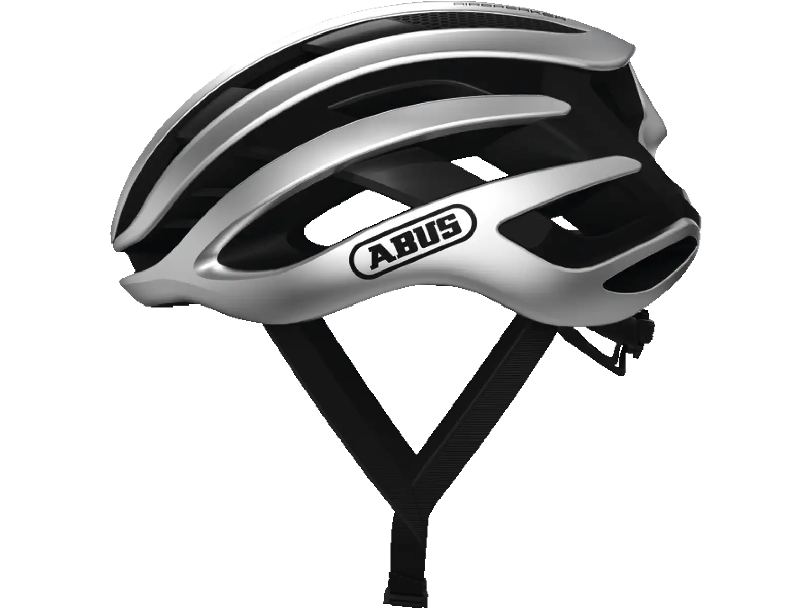 Abus AirBreaker Rennradhelm Gleam Silver