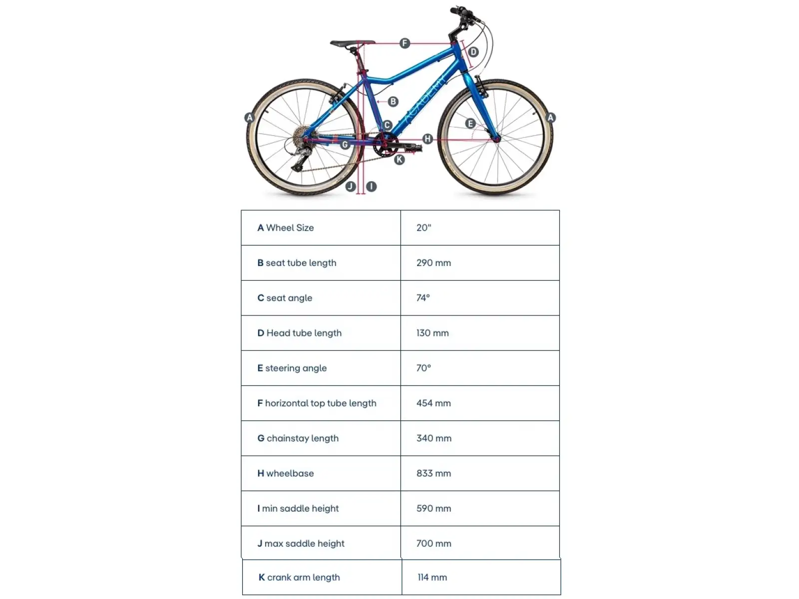 Academy Grade 4 Belt Kinderfahrrad 20" gelb