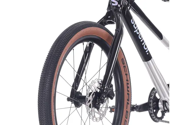 Superior TEAM 20 Kindefahrrad Gloss Brushed Alu / Rainbow Black 9.0"