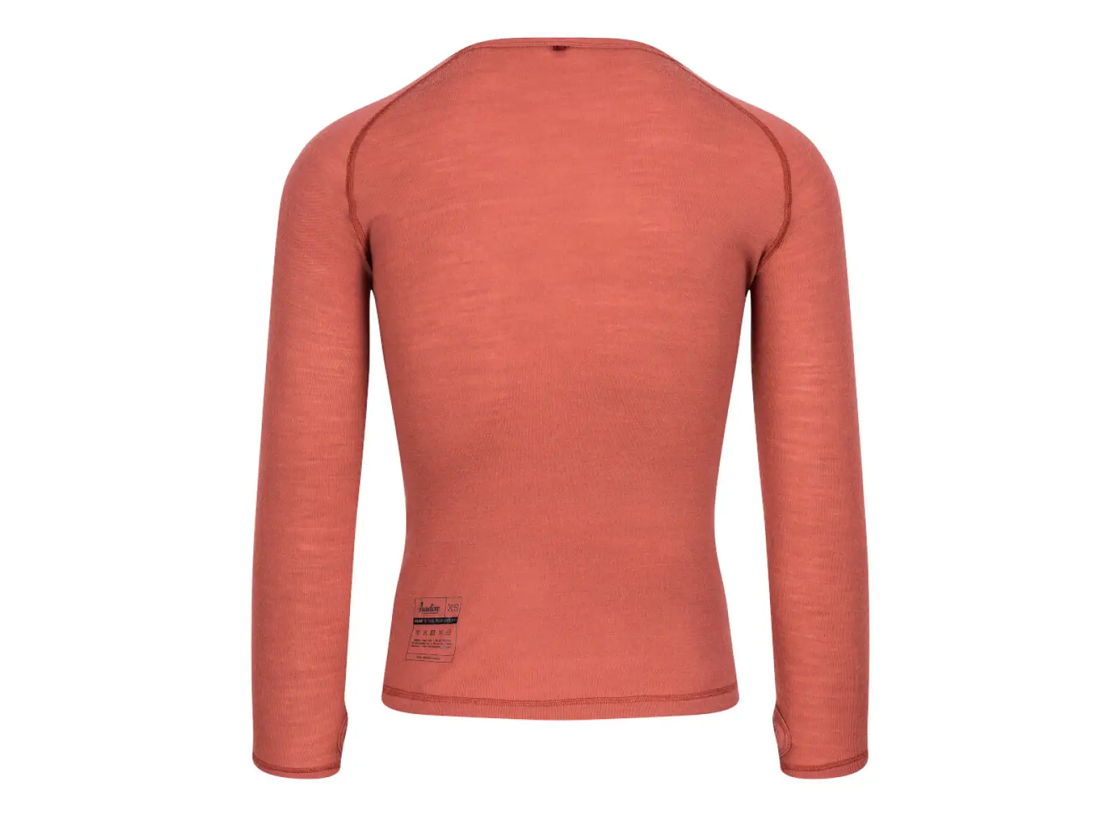 Isadore 100% Merinowolle Herren Langarmshirt Marsala