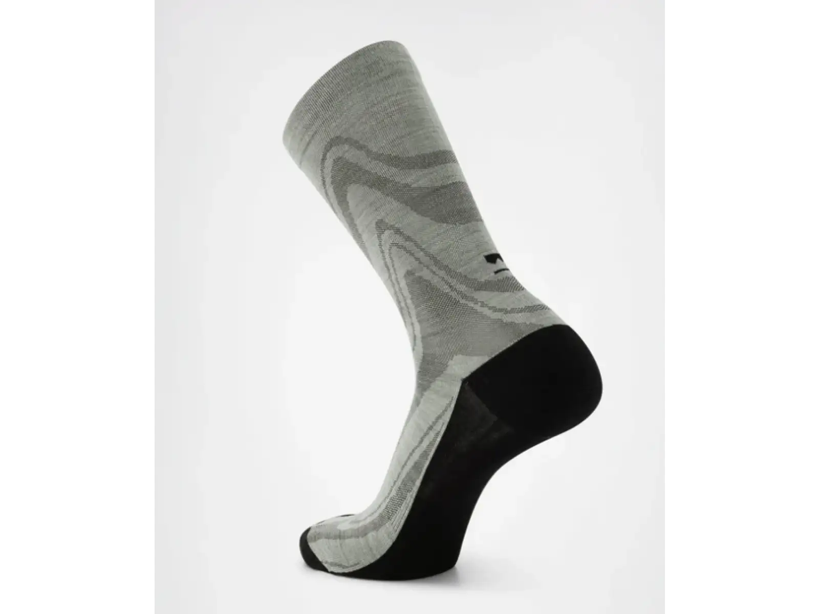 Mons Royale Atlas Merino Crew Socken Glacier Logo AOP