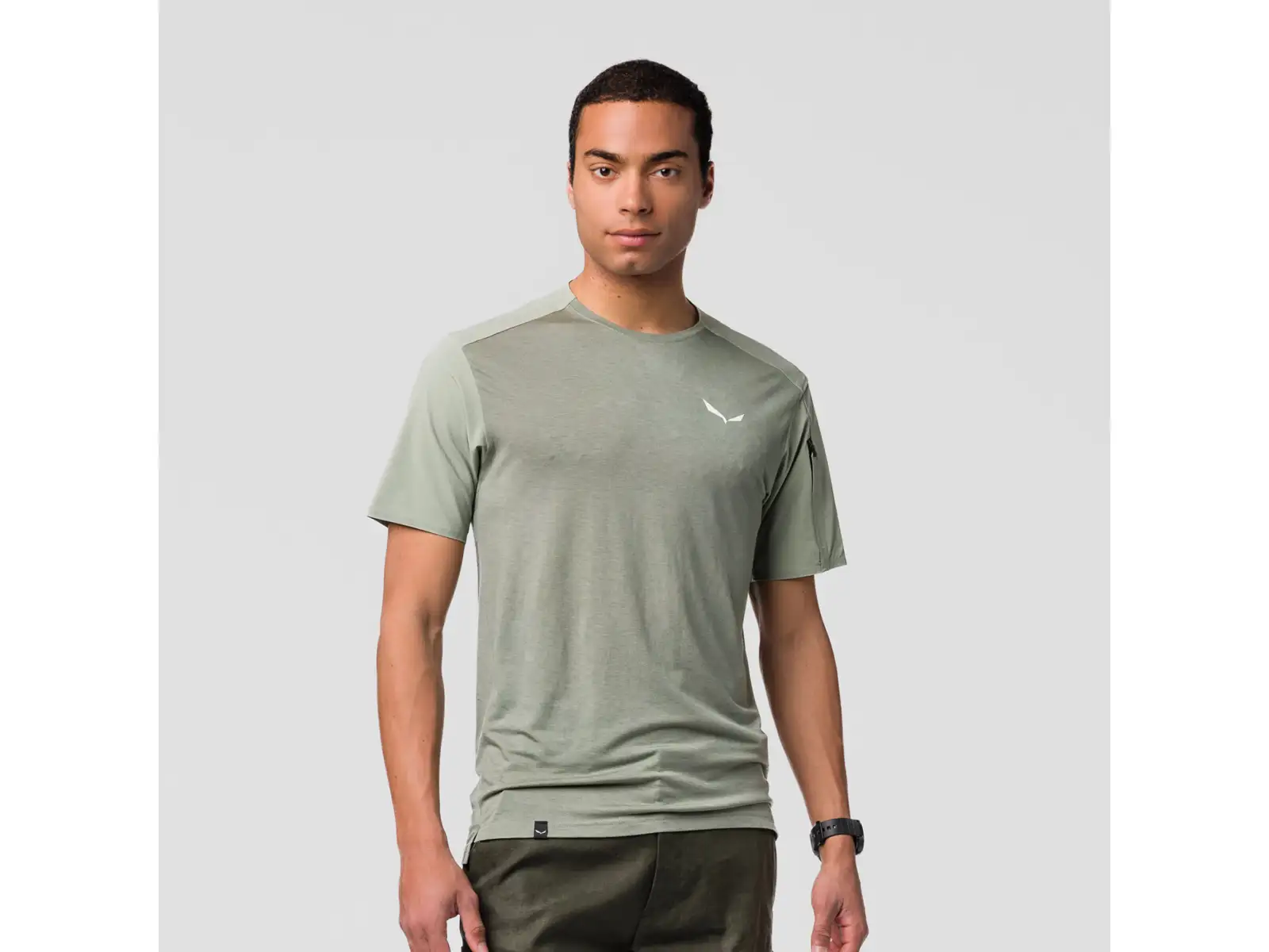 Salewa Puez AM Hyb Herren T-Shirt Kurzarm Shadow