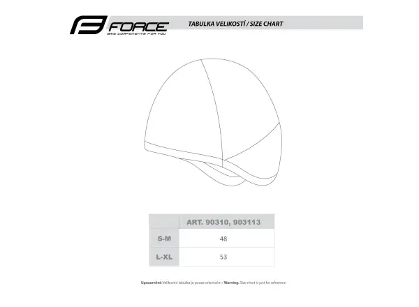Force Freeze Winter Cap unter dem Helm Schwarz