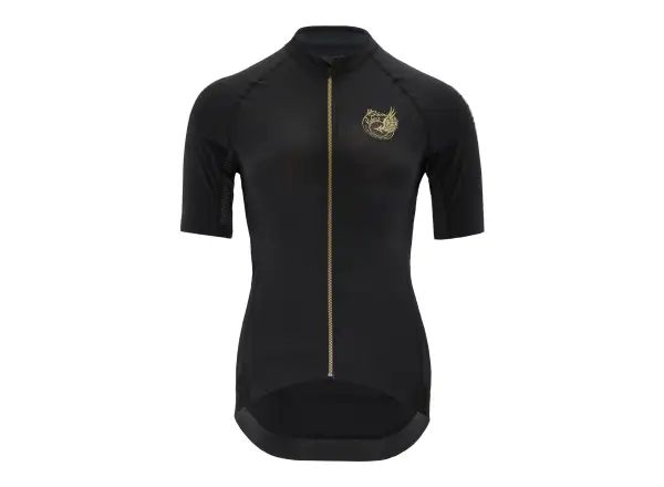 Silvini Mottolina Damen Kurzarmtrikot schwarz/gold