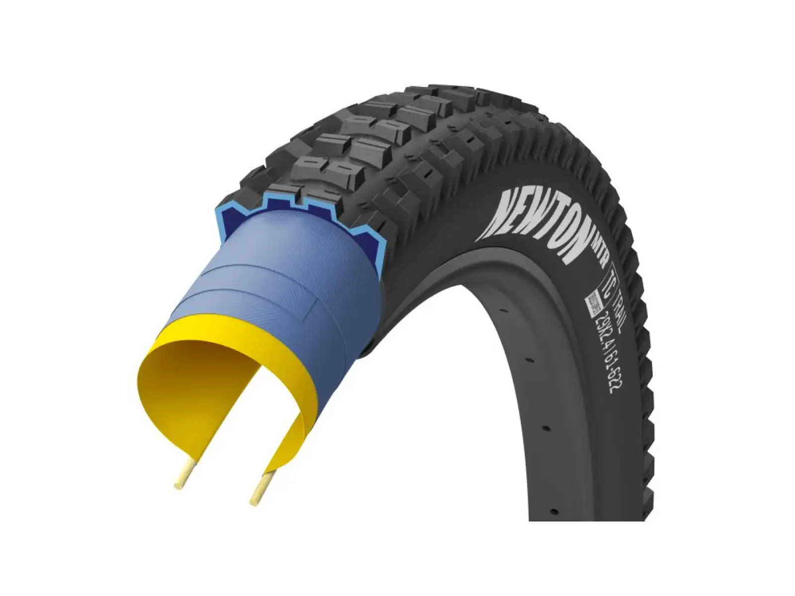 Goodyear Newton MTR Trail Tubeless Komplett 29x2,40" MTB-Reifen mit Kevlar