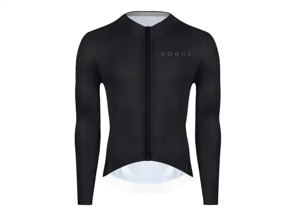 Force Plain Herrentrikot Langarm schwarz