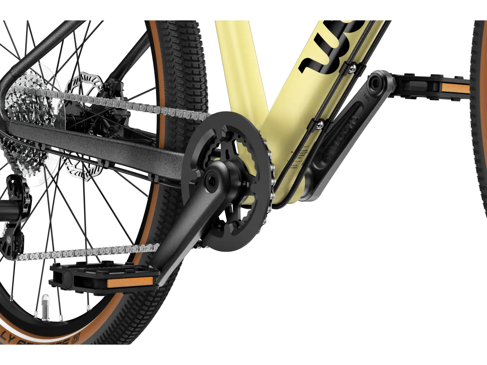 Woom 5 EXPLORE Kinderfahrrad mellow yellow