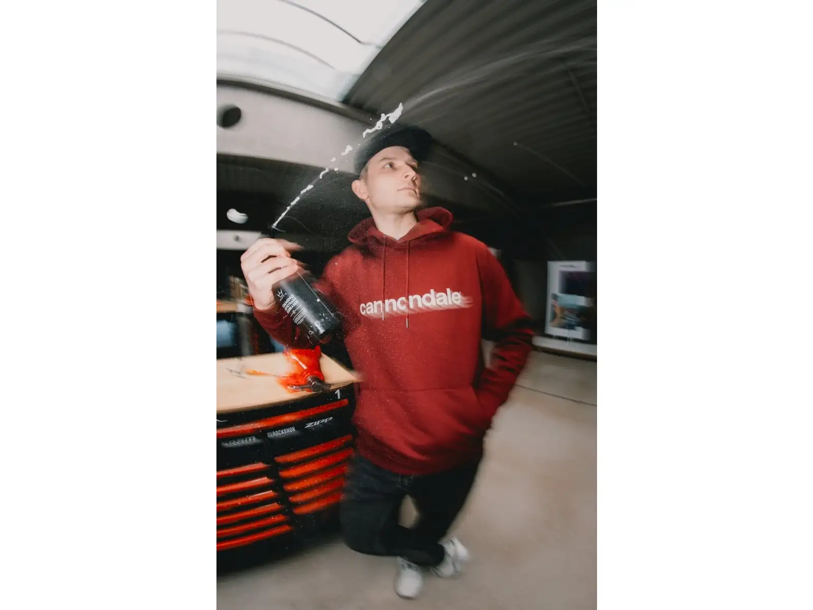 Cannondale Lifestyle Hoodie Unisex-Sweatshirt Burgundy/Mrk