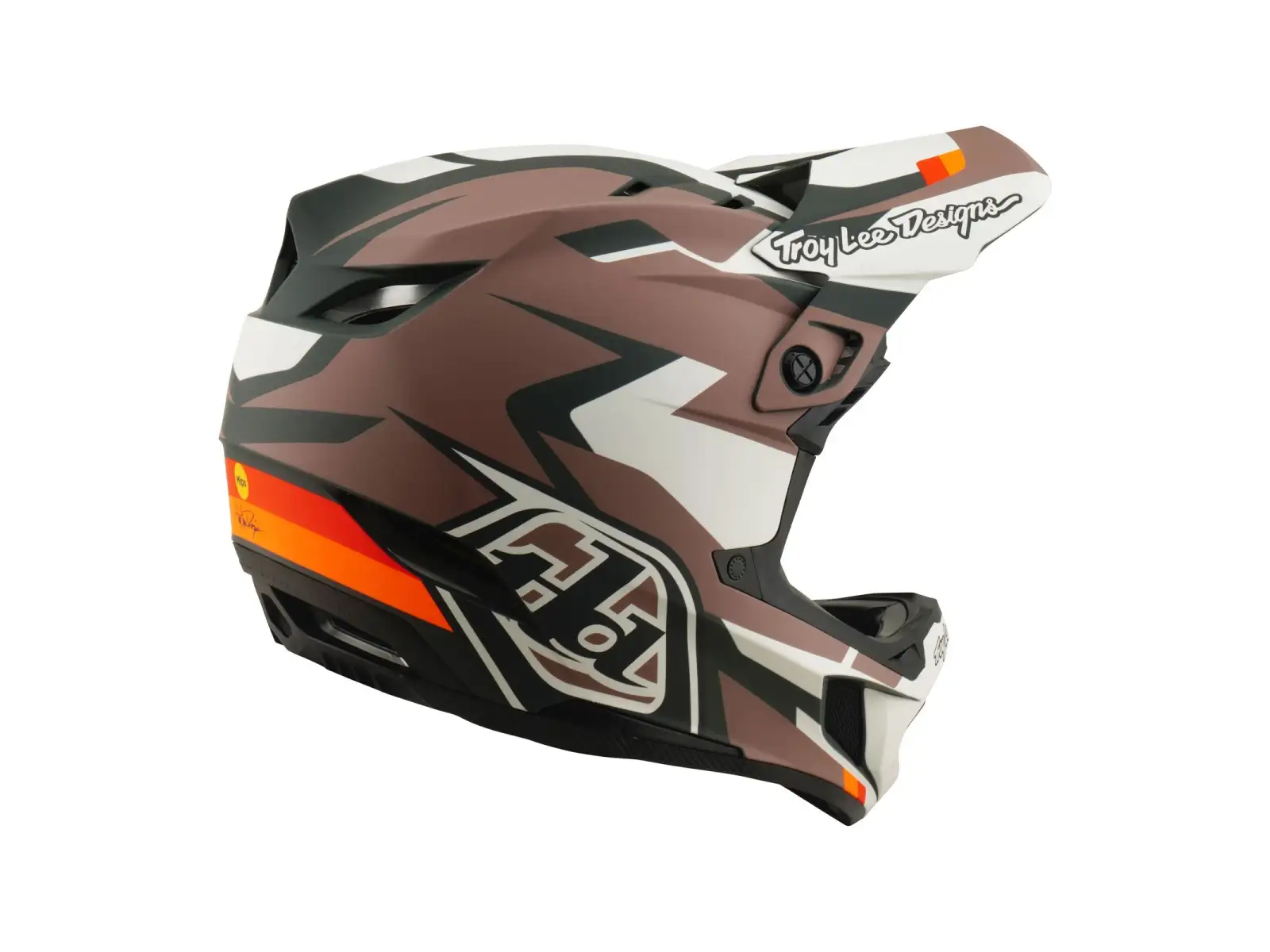 Troy Lee Designs D4 Polyacrylite MIPS Helm Roamer Clay