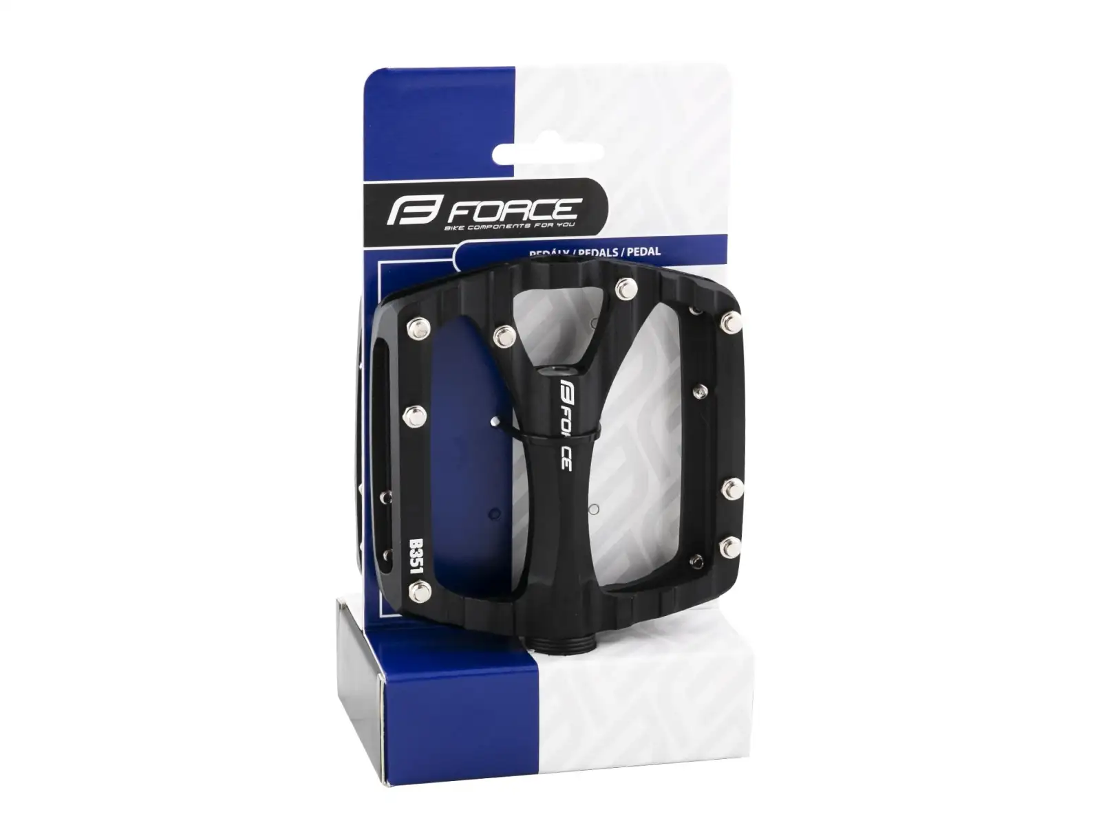 Force Swing Aluminium Pedals in Schwarz.
