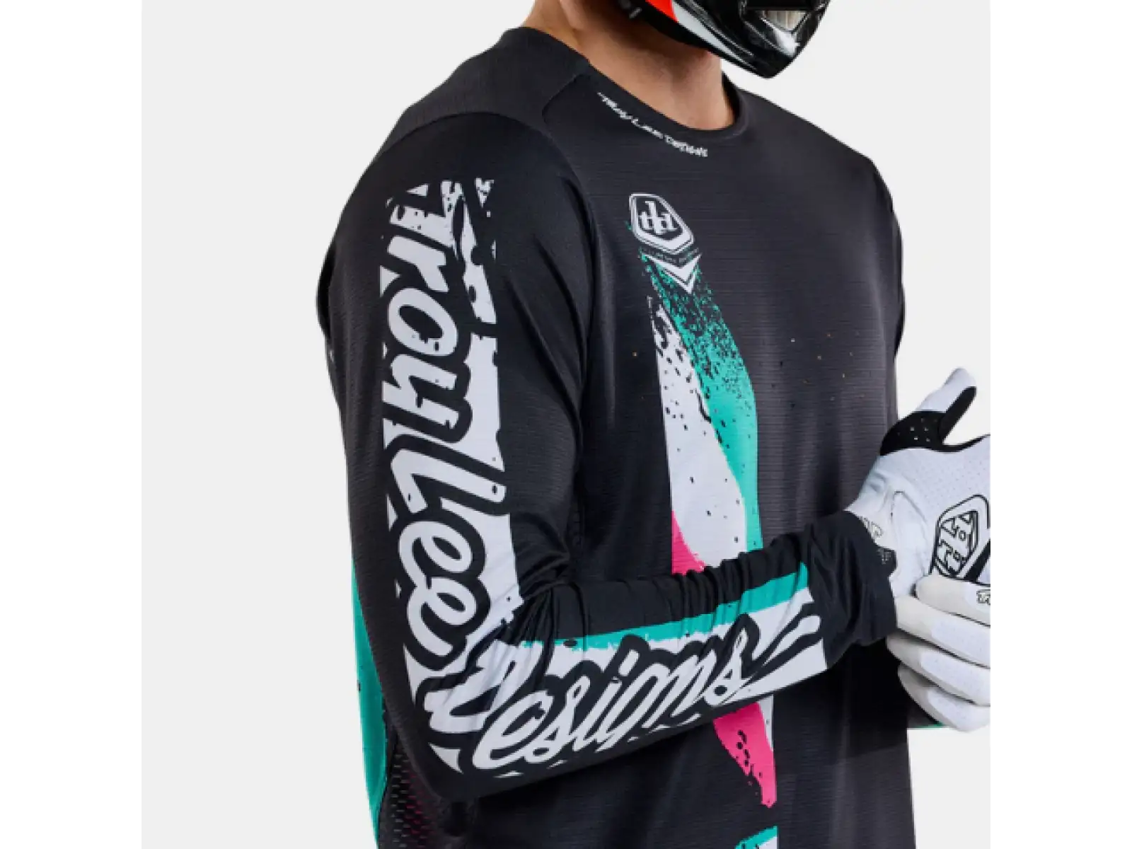 Troy Lee Designs Sprint Full Pull Herren Trikot Langarm Black