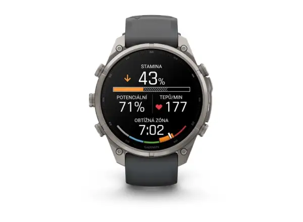 Garmin Fénix 9 Pro inReach 47 mm Smartwatch Carbon gray DLC Titanium Black/Pebble gray